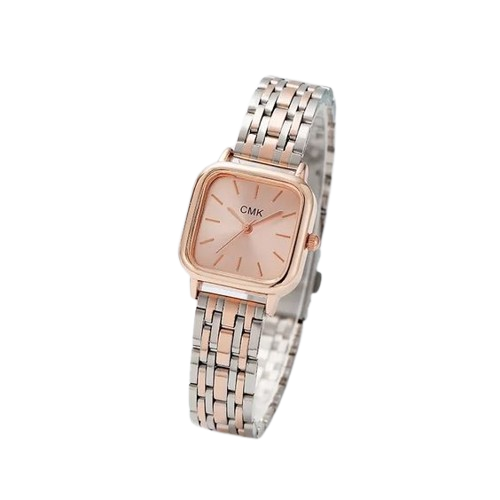 Pink Dial Analog Metal Strap watch for Women